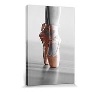 1art1 Ballet Póster Impresión En Lienzo Puntas, Color Acentuado Cuadro En Bastidor De Camilla De Madera | Mural XXL | Imagen 30x20 cm