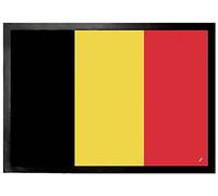 1art1 Belgia Banderas del Mundo Felpudo Alfombra 70x50 cm