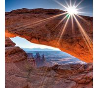 1art1 Cañones Póster High Noon At Mesa Arch, Canyonlands National Park, USA Póster Impresión Artística 40x40 cm
