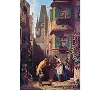 1art1 Carl Spitzweg Póster The Eternal Bridegroom, 1860 Póster Impresión Artística 120x80 cm