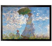 1art1 Claude Monet Camille Monet Und Sohn Jean Auf Dem Hügel 1875 Felpudo Alfombra 70x50 cm