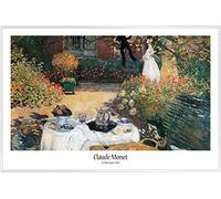 1art1 Claude Monet Cartel con Marco (Plástico) - El Almuerzo, 1873 (91 x 61cm)