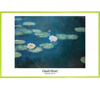 1art1 Claude Monet Cartel con Marco (Plástico) - Nenúfares, Nymphéas, 1898 (91 x 61cm)