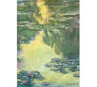 1art1 Claude Monet Nenúfares, 1907 (Verde-Amarillo), 2 Partes Póster Fotomural 250x180 cm