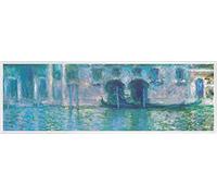 1art1 Claude Monet Póster Impresión Artística con Marco (Plástico) - El Palacio Da Mula en Venecia, 1908 (91 x 30cm)