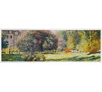 1art1 Claude Monet Póster Impresión Artística con Marco (Plástico) - El Parque Monceau, 1876 (91 x 30cm)