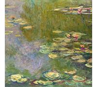 1art1 Claude Monet Póster Nenúfares, 1919 Póster Impresión Artística 100x100 cm
