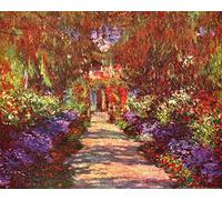 1art1 Claude Monet Póster Una Calle En El Jardín En Giverny, 1902 Póster Impresión Artística 50x40 cm
