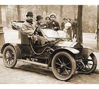 1art1 Coches Antiguos Póster Brouhot Phaeton In Paris, 1910 Póster Impresión Artística 50x40 cm