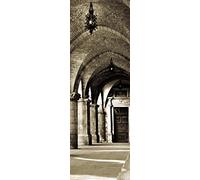 1art1 Construcciones Históricas Póster Pórtico A La Iglesia De Santa María Maggiore En Italia Póster Impresión Artística 91x30 cm