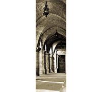 1art1 Construcciones Históricas Póster Pórtico A La Iglesia De Santa María Maggiore En Italia Póster Impresión Artística 158x53 cm