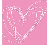 1art1 Corazones Póster Draw Me A Heart Póster Impresión Artística 100x100 cm