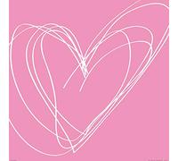 1art1 Corazones Póster Draw Me A Heart Póster Impresión Artística 70x70 cm