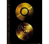 1art1 Discos Póster Sonidos De La Tierra, Discos De Oro De Las Voyager Póster Impresión Artística 50x40 cm