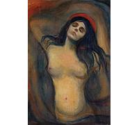 1art1 Edvard Munch Póster Madonna, 1894-1895 Póster Impresión Artística 120x80 cm