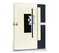 1art1 El Lissitzky Póster Impresión En Lienzo Proun, 1o Portfolio De Kestner Folio 5, 1923 Cuadro En Bastidor De Camilla De Madera | Mural XXL | Imagen 80x60 cm