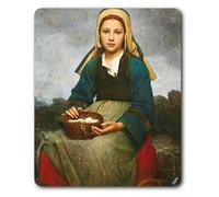 1art1 Emile Auguste Hublin Joven con Cesta De Huevos, 1874 Alfombrilla para Ratón 23x19 cm