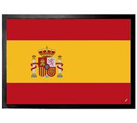 1art1 España Banderas del Mundo Felpudo Alfombra 70x50 cm