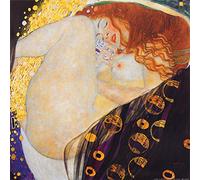 1art1 Gustav Klimt Póster Danaë, 1907 Póster Impresión Artística 40x40 cm