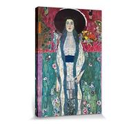 1art1 Gustav Klimt Póster Impresión En Lienzo Adele Bloch Bauer, 1912 Cuadro En Bastidor De Camilla De Madera | Mural XXL | Imagen 30x20 cm