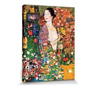 1art1 Gustav Klimt Póster Impresión En Lienzo La Bailarina, 1916 Cuadro En Bastidor De Camilla De Madera | Mural XXL | Imagen 80x60 cm