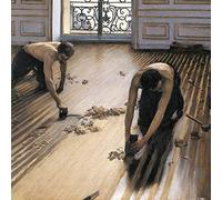 1art1 Gustave Caillebotte Póster Los Acuchilladores De Parqué, 1875 Póster Impresión Artística 40x40 cm