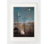 1art1 Henri Rousseau Póster A Carnival Evening, 1886 Cuadro Enmarcado con Fine Passepartout | Cuadros De Pared | En Un Marco De Imagen 40x30 cm