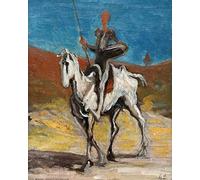 1art1 Honoré Daumier Póster Don Quijote Y Sancho Panza, 1868 Póster Impresión Artística 50x40 cm