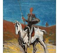 1art1 Honoré Daumier Póster Don Quijote Y Sancho Panza, 1868 Póster Impresión Artística 70x70 cm