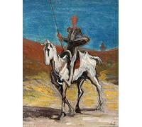 1art1 Honoré Daumier Póster Don Quijote Y Sancho Panza, 1868 Póster Impresión Artística 80x60 cm