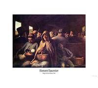 1art1 Honoré Daumier Póster El Vagón De Tercera Clase, 1864 Cartel 91x61 cm