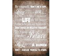1art1 Inspiración Póster XXL Be Yourself, Live The Life You Have Imagined Cartel 120x80 cm