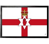 1art1 Irlanda del Norte Banderas del Mundo Felpudo Alfombra 60x40 cm