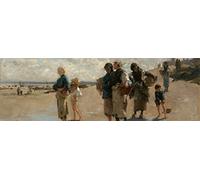1art1 John Singer Sargent Pesca De Ostras En Cancale, 1878, 1 Parte Fotomural Autoadhesivo 240x75 cm