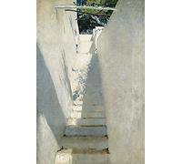 1art1 John Singer Sargent Póster Escalera En Capri, 1878 Póster Impresión Artística 180x120 cm