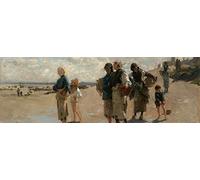 1art1 John Singer Sargent Póster Pesca De Ostras En Cancale, 1878 Póster Impresión Artística 91x30 cm