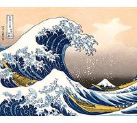1art1 Katsushika Hokusai Póster La Gran Ola De Kanagawa Póster Impresión Artística 50x40 cm