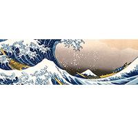 1art1 Katsushika Hokusai Póster La Gran Ola De Kanagawa Póster Impresión Artística 91x30 cm