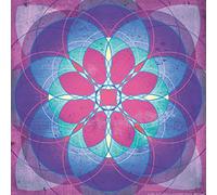 1art1 Mandalas Póster Spiritual Journey, Wisdom, Inner Peace and Magic Póster Impresión Artística 40x40 cm