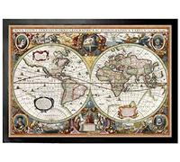1art1 Mapas Históricos Carta del Mundo, Nova Totius Terrarum, 1630 Felpudo Alfombra 70x50 cm