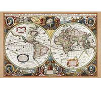 1art1 Mapas Históricos Póster Carta del Mundo, Nova Totius Terrarum, 1630 Póster Impresión Artística 120x80 cm