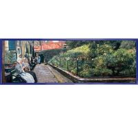 1art1 MAX Liebermann Póster Impresión Artística con Marco (Plástico) - Fundación Stevens En Leiden, 1889 (91 x 30cm)