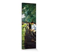 1art1 MAX Liebermann Póster Impresión En Lienzo Los Cordeleros De Edam, 1904 Cuadro En Bastidor De Camilla De Madera | Mural XXL | Imagen 150x50 cm