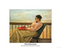1art1 MAX Liebermann Póster Martha Liebermann, La Mujer del Artista En La Playa, 1898 Cartel 91x61 cm