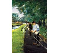1art1 MAX Liebermann Póster XXL Los Cordeleros De Edam, 1904 Cartel 120x80 cm