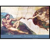 1art1 Michelangelo Buonarroti Cartel con Marco (Plástico) - La Creación De Adán, 1508-1512 (91 x 61cm)