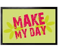 1art1 Motivación Make My Day Felpudo Alfombra 60x40 cm