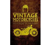 1art1 Motociclismo Póster Vintage Motorcycles Service and Repair Póster Impresión Artística 180x120 cm