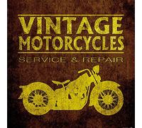 1art1 Motociclismo Póster Vintage Motorcycles Service and Repair Póster Impresión Artística 70x70 cm