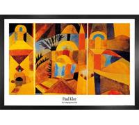 1art1 Paul Klee Cartel con Marco (Madera DM) - The Temple Garden, 1920 (91 x 61cm)